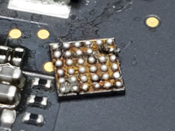 Component solder-ball detail